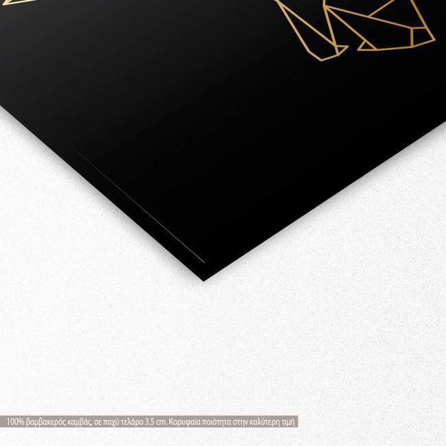 Canvas print Woolf, detail