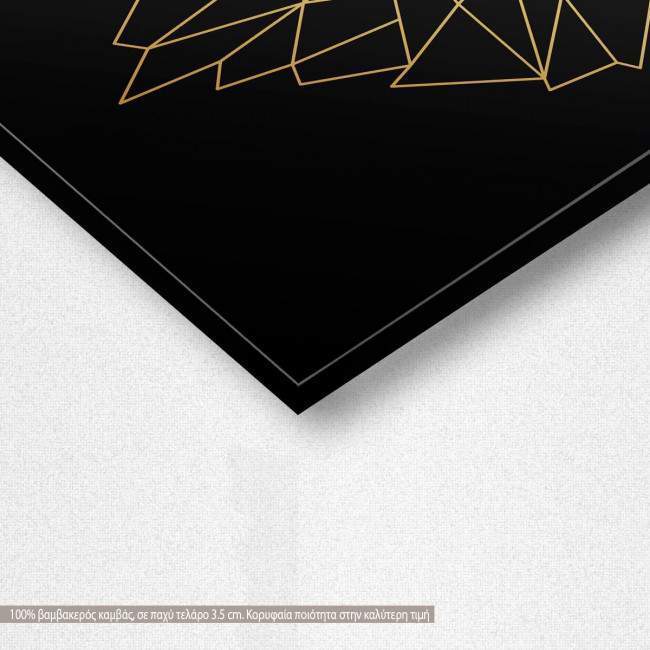 Canvas print Lion vertical, detail