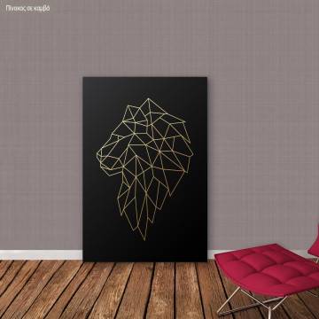 Canvas print Lion vertical