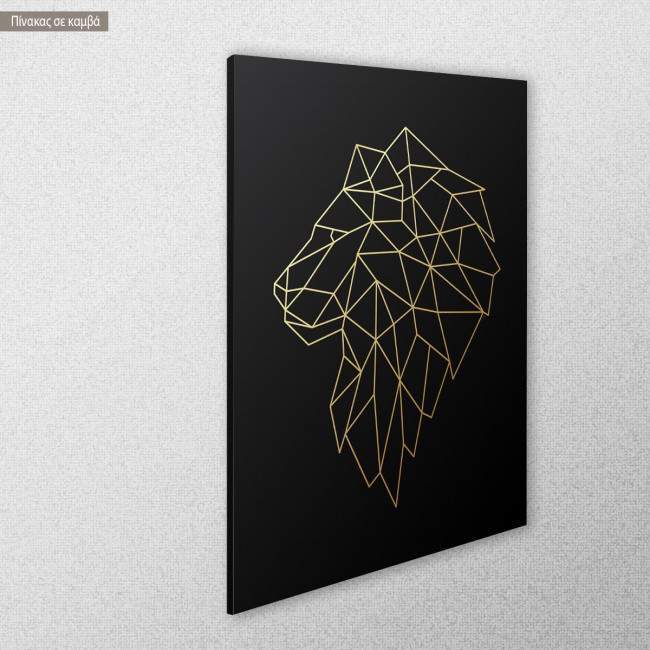 Canvas print Lion vertical, side