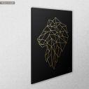 Canvas print Lion vertical, side