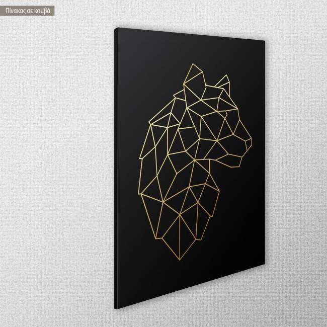 Canvas print Tiger vertical, side