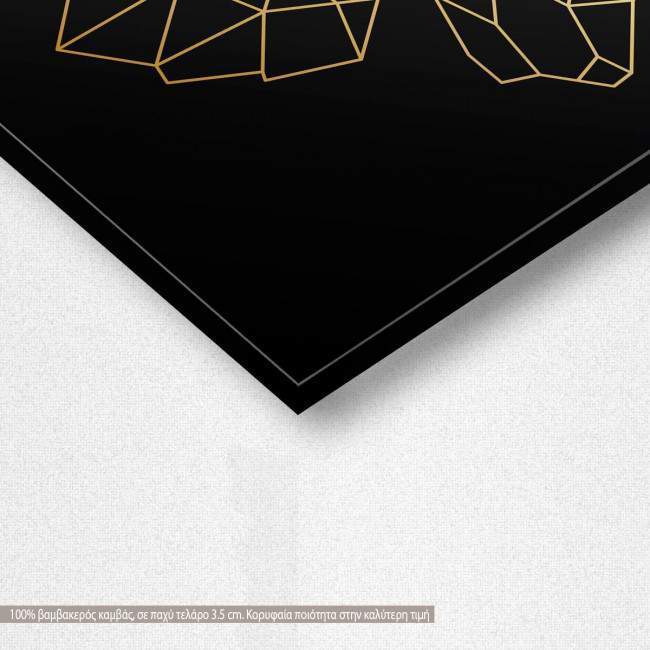 Πίνακας σε καμβά Τίγρης κάθετο