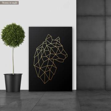 Canvas print Tiger vertical