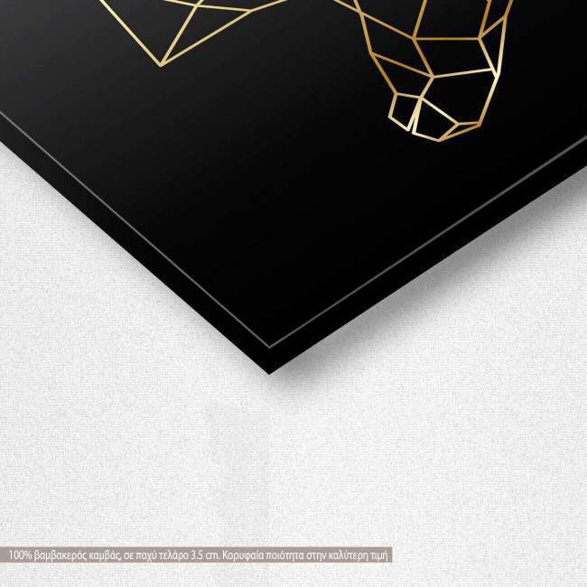 Canvas print Horse vertical, detail