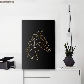 Πίνακας σε καμβά Άλογο κάθετο