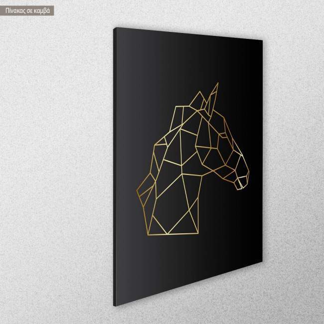 Canvas print Horse vertical, side