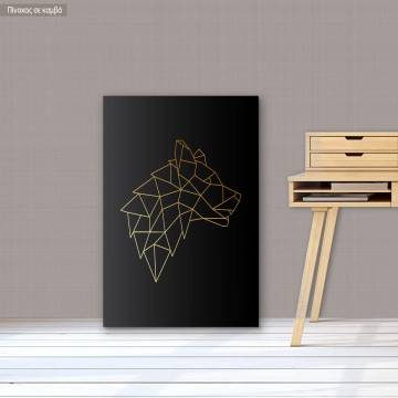 Canvas print Wolf vertical