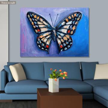 Πίνακας σε καμβά Πεταλούδα, Butterfly painting I