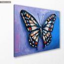 Canvas print Butterfly painting I, side