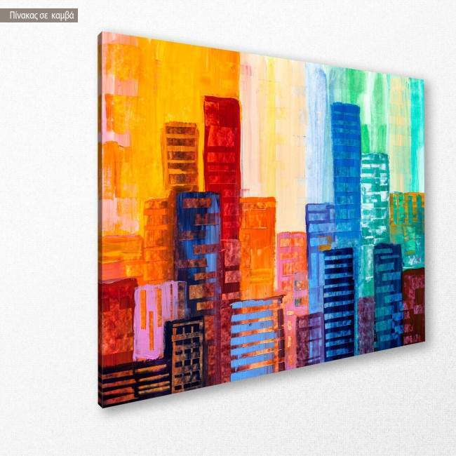Πίνακας σε καμβά Urban skyscrapers, κοντινό