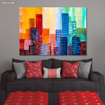Canvas print Urban skyscrapers