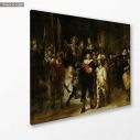 Πίνακας ζωγραφικής The night watch, Rembrandt, αντίγραφο σε καμβά, κοντινό