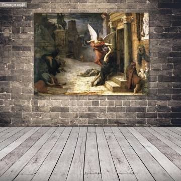 Πίνακας ζωγραφικής The plague in Rome, Delaunay R, αντίγραφο σε καμβά