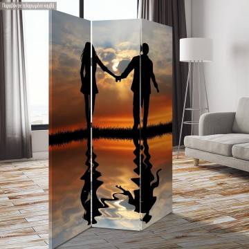 Room divider Sunset for two