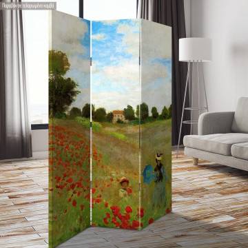 Room divider Poppy field, Monet
