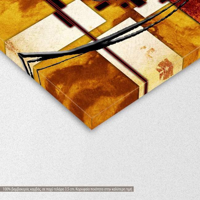 Πίνακας σε καμβά αφηρημένος, γεωμετρικός, Abstract shapes VII, λεπτομέρεια