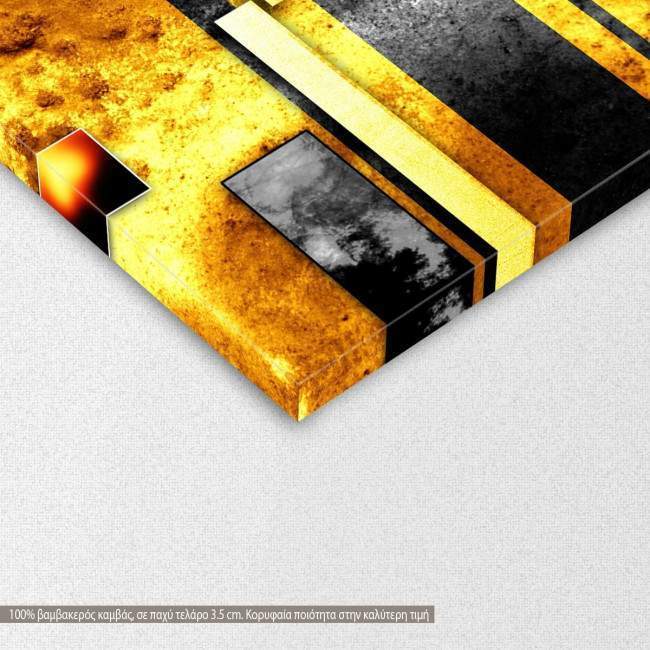 Πίνακας σε καμβά αφηρημένος, γεωμετρικός, Abstract shapes VIII, λεπτομέρεια