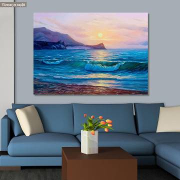 Canvas print Seascape painting