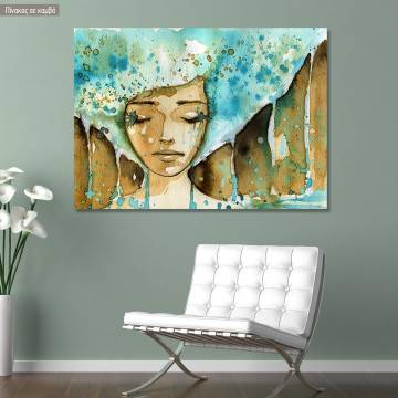 Canvas print Tear woman