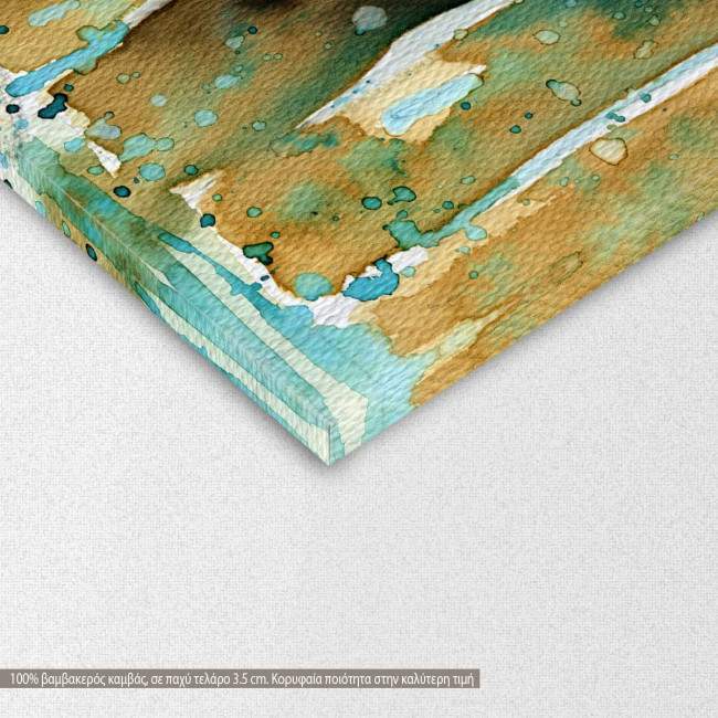 Canvas print Tear woman, detail