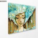 Canvas print Tear woman, side