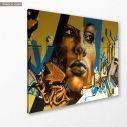 Canvas print Wall graffiti, side