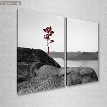 Canvas print Loneliness, two panels 2