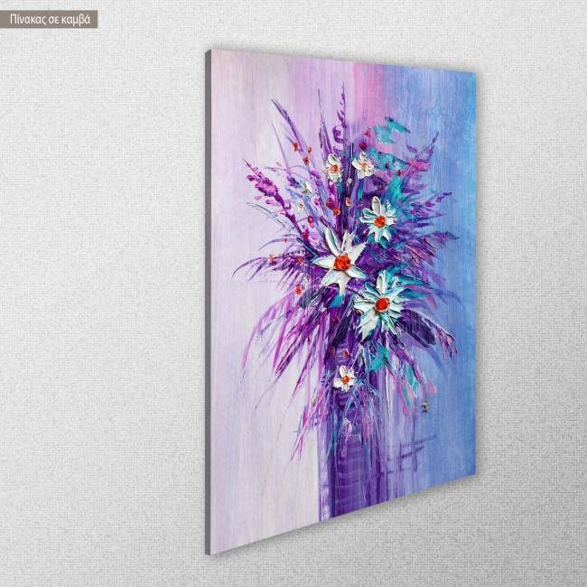Canvas print Daisy flowers, side