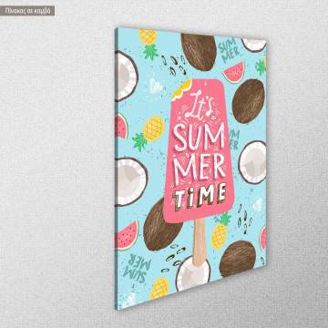 Πίνακας σε καμβά Summer time Όψη 1 2