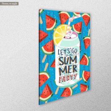 Canvas print Let's go to the summer party View 1 2