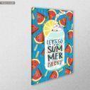 Canvas print Let's go to the summer party, side