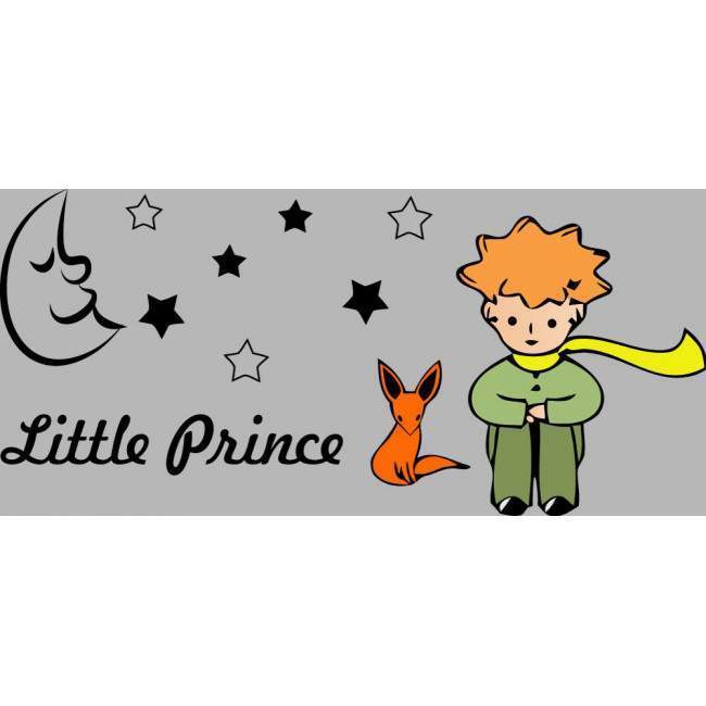 Kids wall stickers Little prince, fox, moon and stars