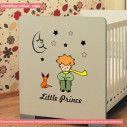 Kids wall stickers Little prince, fox, moon and stars