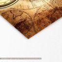 Πίνακας σε καμβά Old compass on 1746 map, λεπτομέρεια