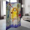 Room divider Yellow red blue, Kandinsky