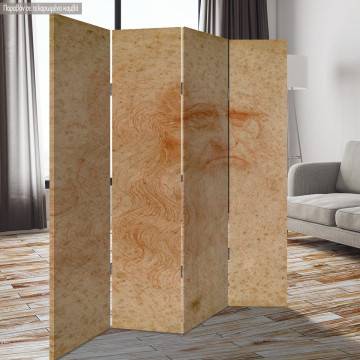 Room divider Portrait of a man in red chalk, Leonardo da Vinci 2