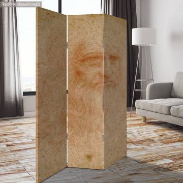 Room divider Portrait of a man in red chalk, Leonardo da Vinci