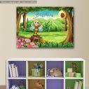 Kids canvas print our little bee