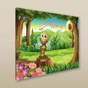 Πίνακας παιδικός σε καμβά Το μελισσάκι μας