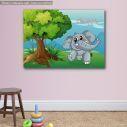Kids canvas print Happy little elephant