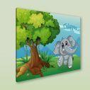 Kids canvas print Happy little elephant