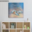 Kids canvas print Airplane dreaming 