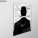 Canvas print The man in the hat, side