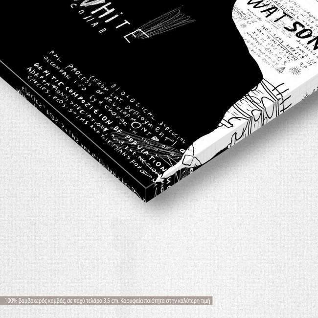 Canvas print The man in the hat, detail