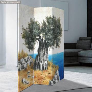 Room divider Olive tree at the sea