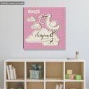 Kids canvas print It's a girl personalized