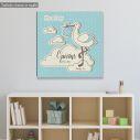 Kids canvas print It's a boy, personalized