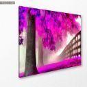 Canvas print Purple trees painting, side