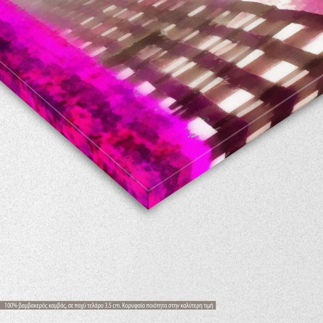 Canvas print Purple trees painting, detail